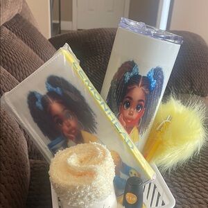 Cute Character Tumbler and Accessories Set